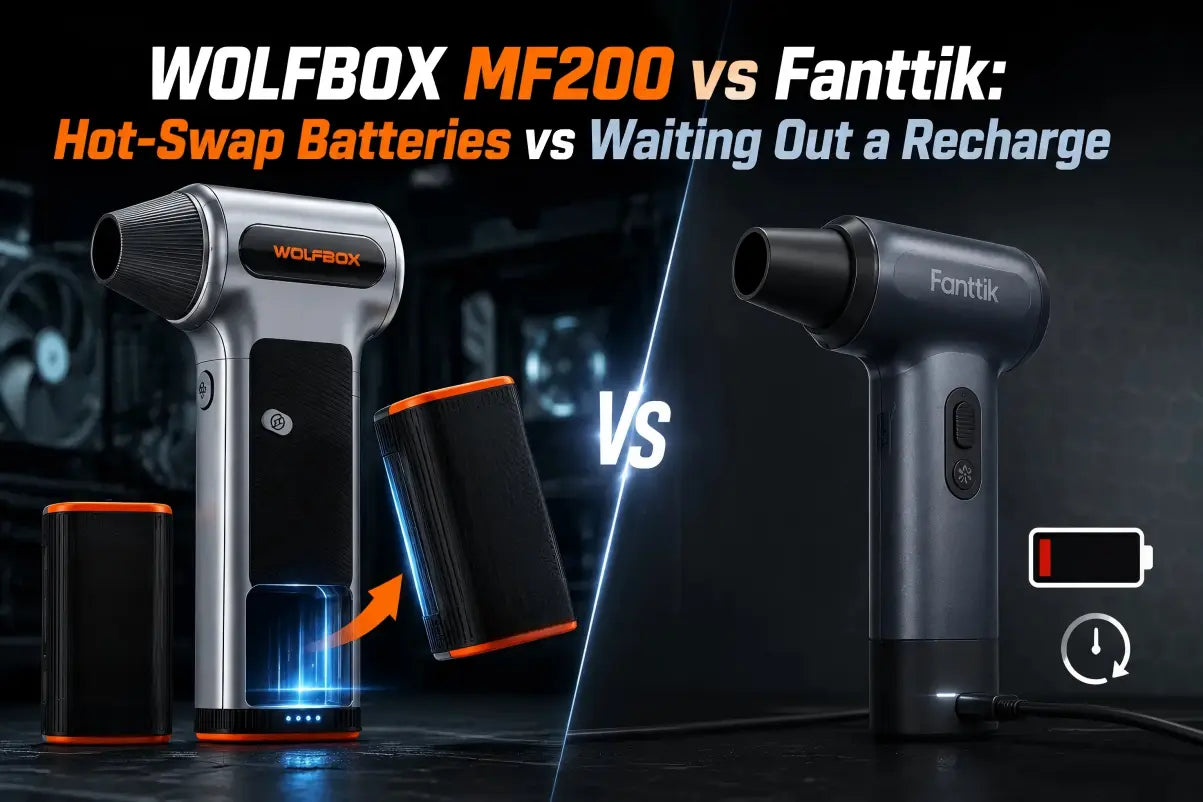 WOLFBOX MF200 vs Fanttik: Hot-Swap Batteries vs Waiting Out a Recharge