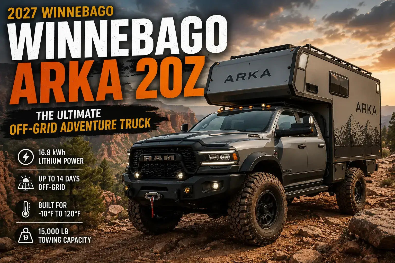 Winnebago Debuts ARKA Overland Adventure Truck at Overland Expo West