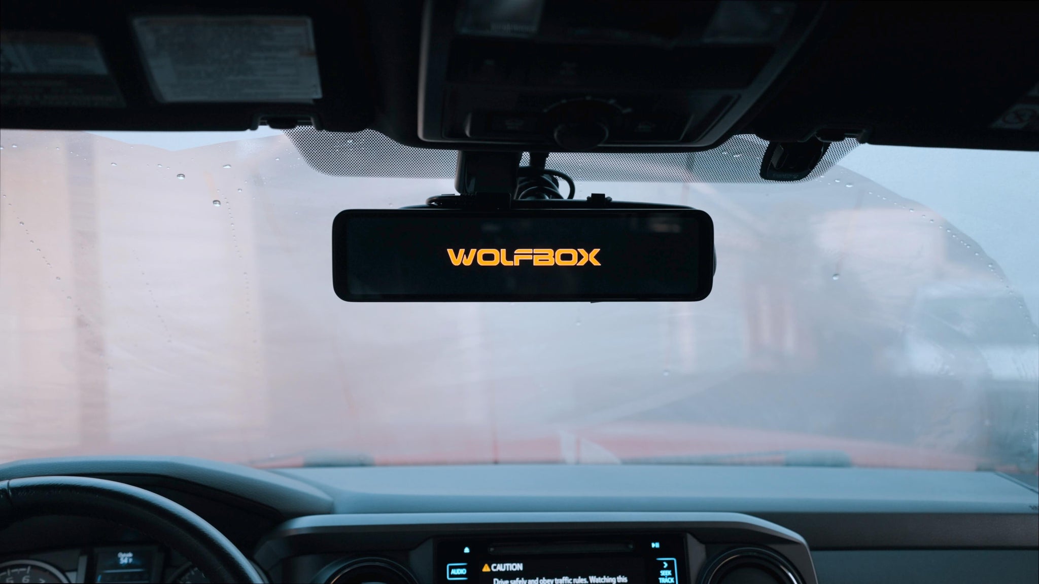 WOLFBOX G890 3 Channel Mirror Dash Cam with GPS