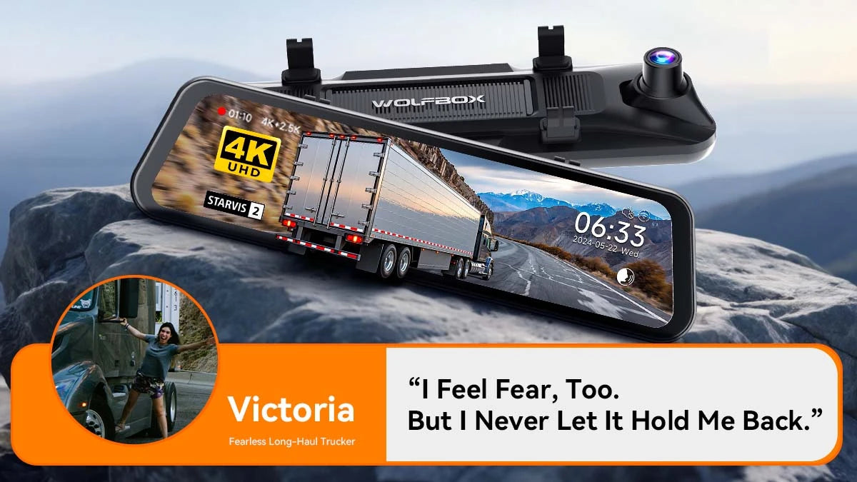 FEAR DOESN'T DRIVE: Victoria's Journey on the Open Road.