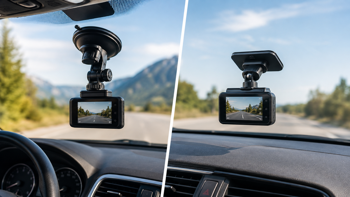 Suction Mount vs. Adhesive Mount: Which Dash Cam Mount Is Best