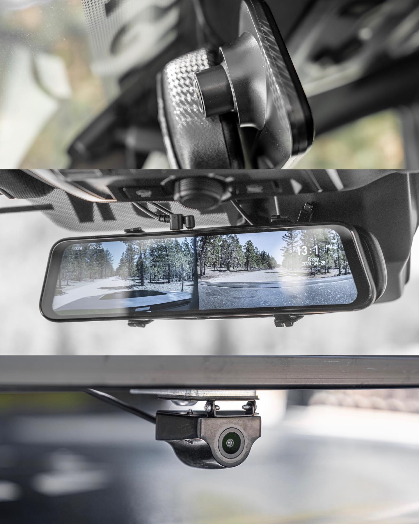 4 Channels Surround View Dashcam, Front + rear + left + right side