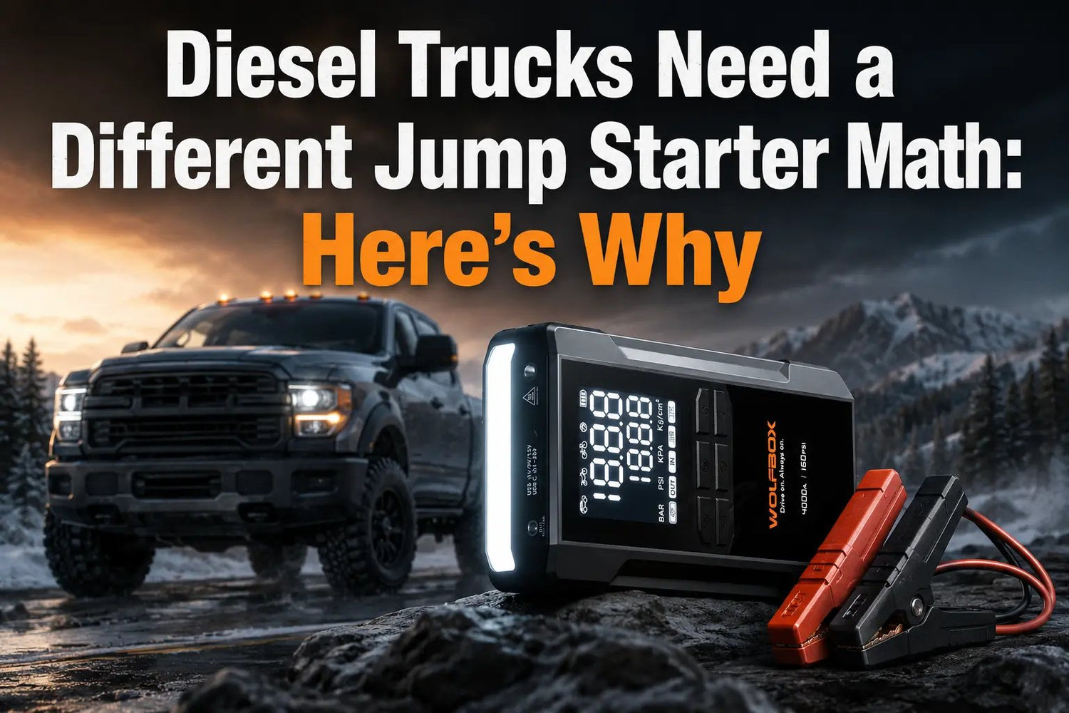 Diesel Trucks Need a Different Jump Starter Math: Here's Why