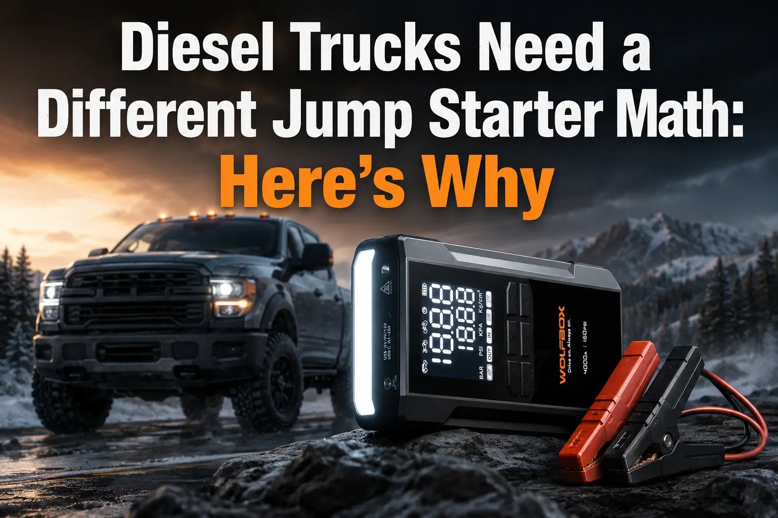 Diesel Trucks Need a Different Jump Starter Math: Here's Why