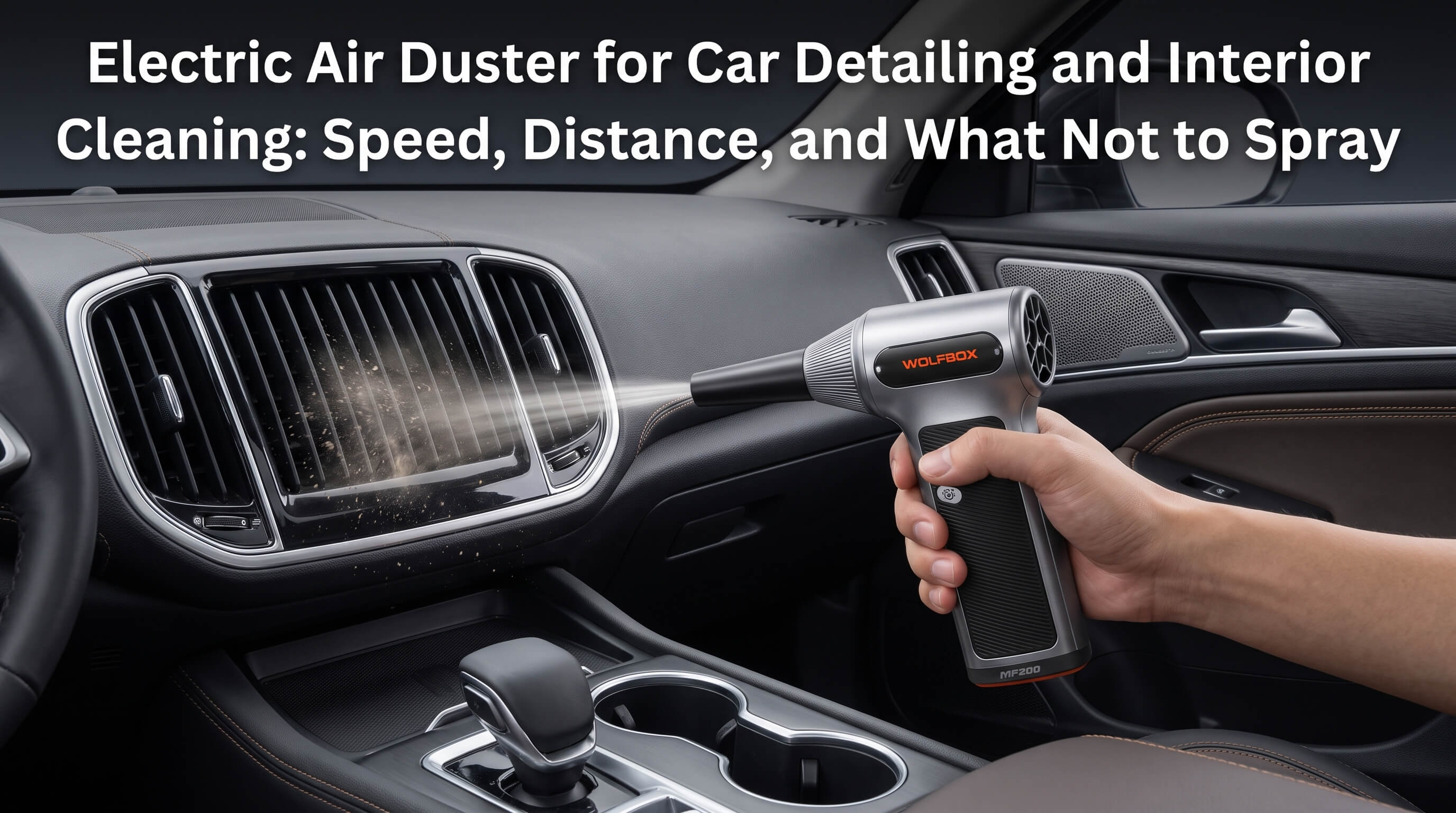 Electric Air Duster for Car Detailing and Interior Cleaning: PSI, Distance, and What Not to Spray