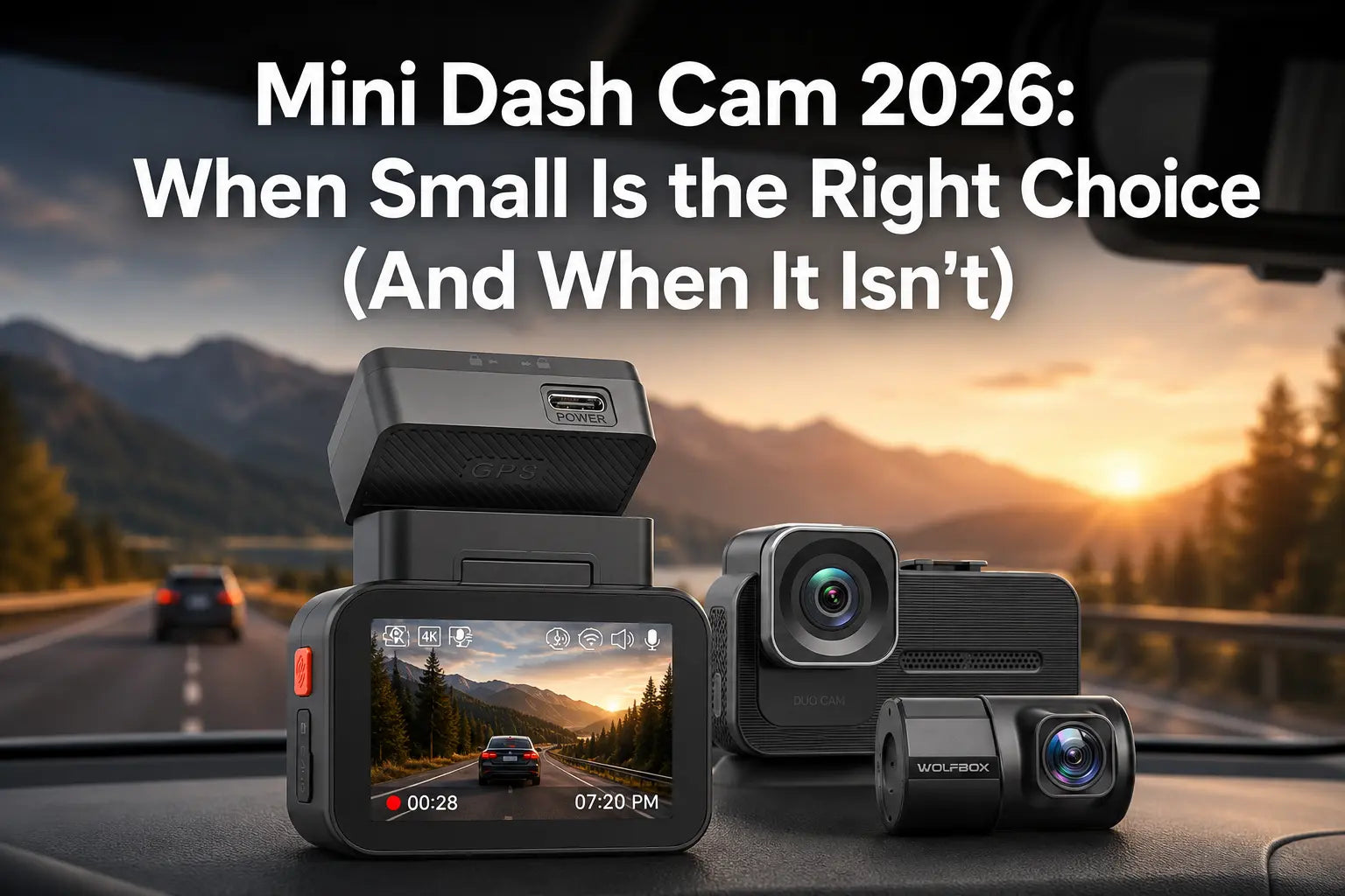Mini Dash Cam 2026: When Small Is the Right Choice (And When It Isn't)