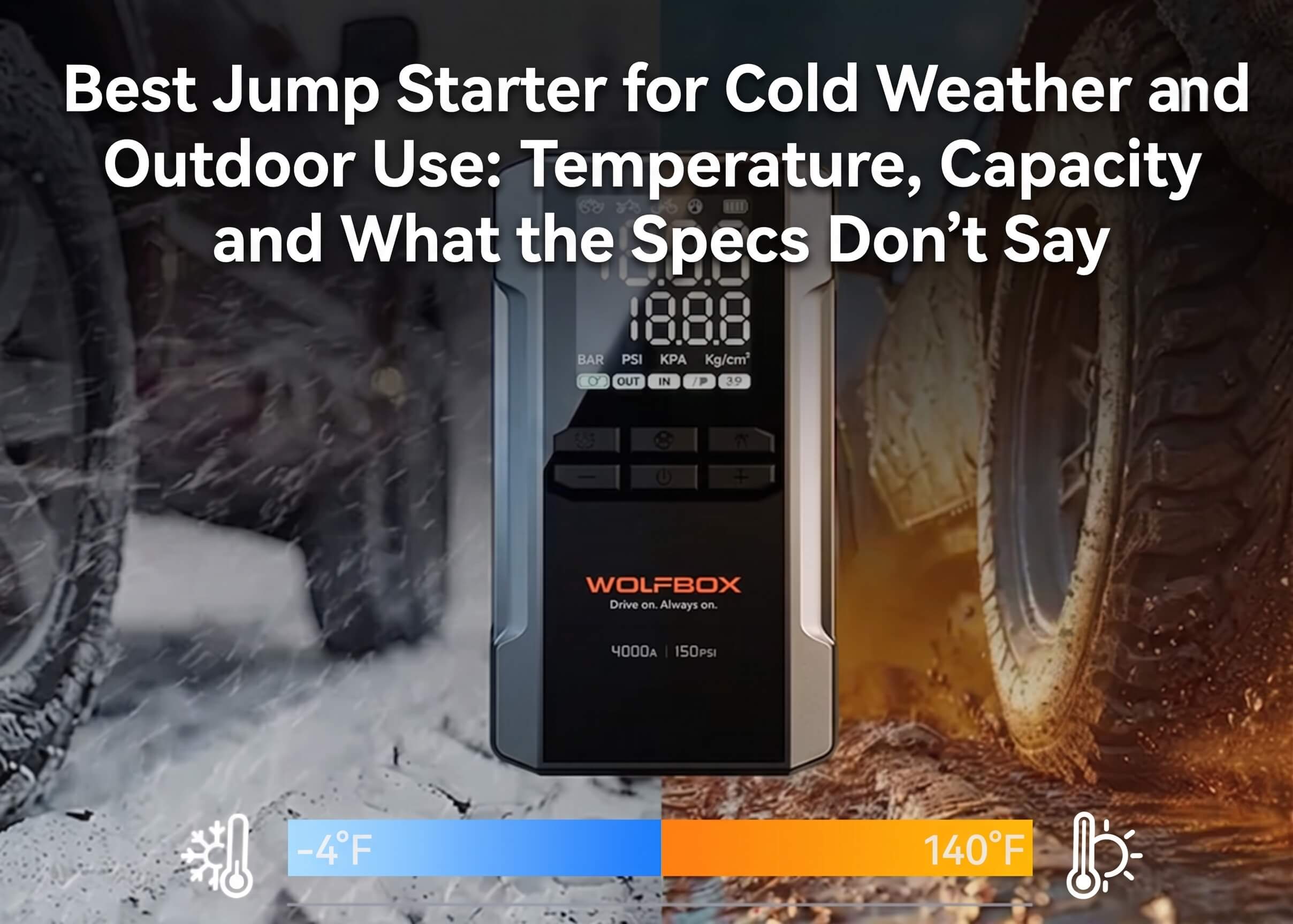 Best Jump Starter for Cold Weather and Outdoor Use: Temperature, Capacity, and What the Specs Don't Say