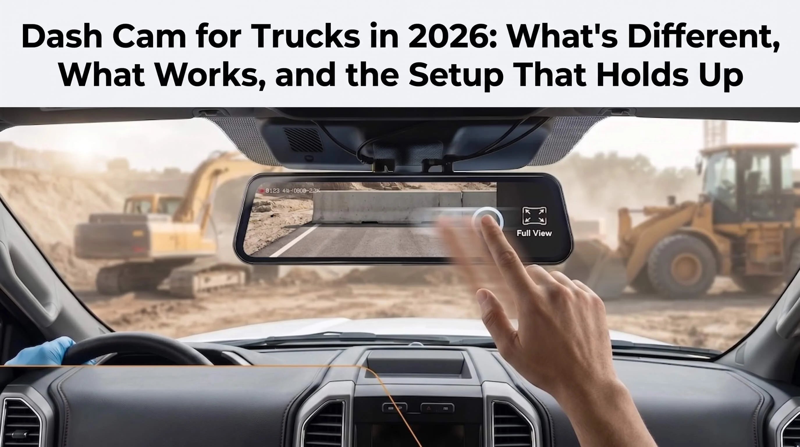 Dash Cam for Trucks in 2026: What's Different, What Works, and the Setup That Holds Up