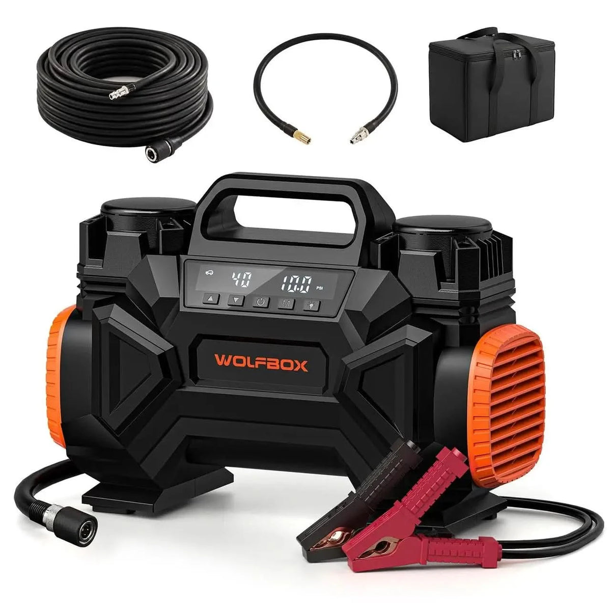 100% duty cycle portable air compressor