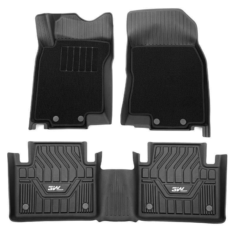 3W Honda Accord 2018-2022 Hatchback Coupe Sedan (Include Hybrid Model) Custom Floor Mats TPE Material & All-Weather Protection Vehicles & Parts 3W   