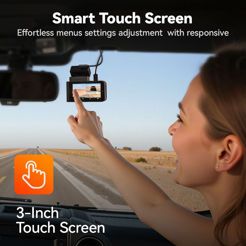 WOLFBOX X3 2.5K 60FPS STARVIS 2 IMX675 with ADAS Mini Dash Cam - WOLFBOX