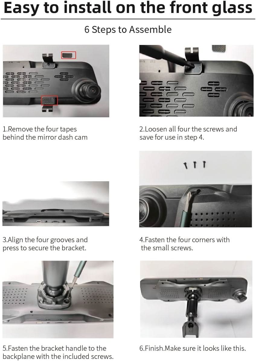 WOLFBOX OEM Bracket for G930/T10P Mirror Dash cam Accessory WOLFBOX