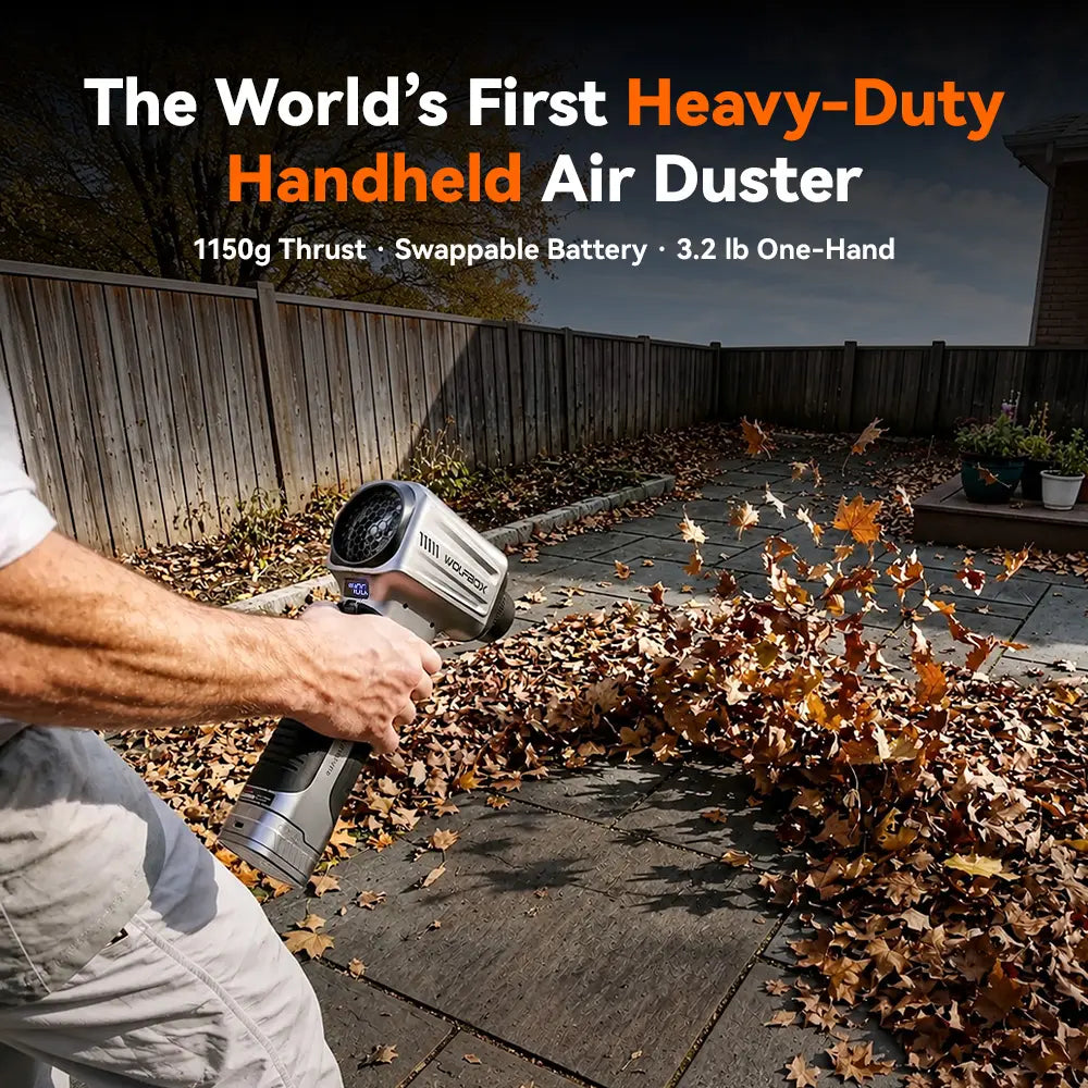 WOLFBOX MF500PRO Air Duster – Handheld Blower for Leaves & Outdoor Cleanup