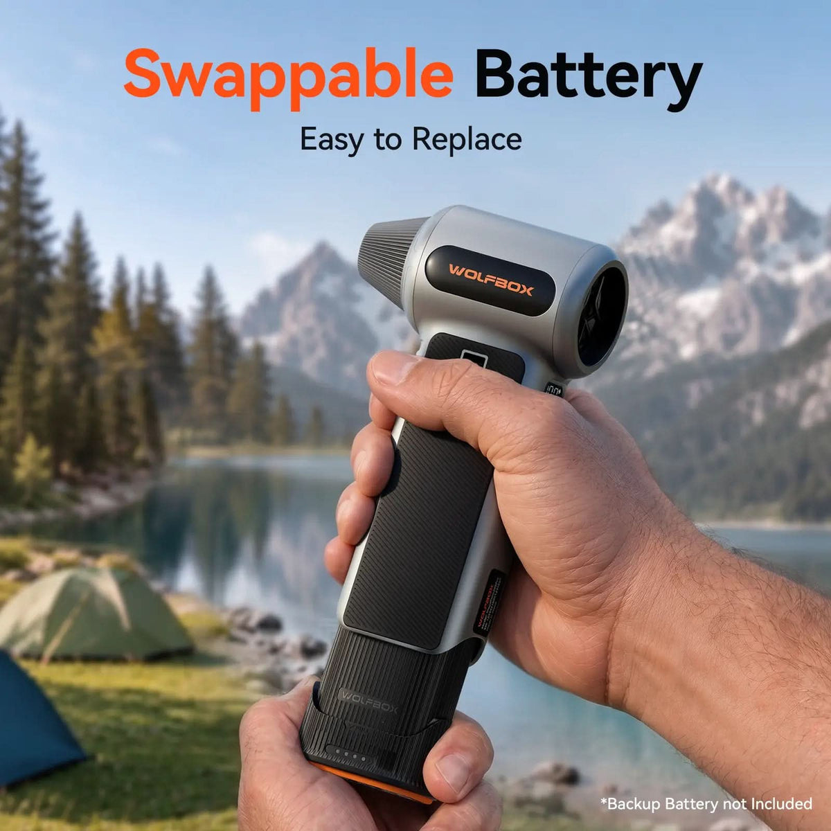 WOLFBOX MF200PRO Air Duster – Swappable Battery Cartridge - WOLFBOX