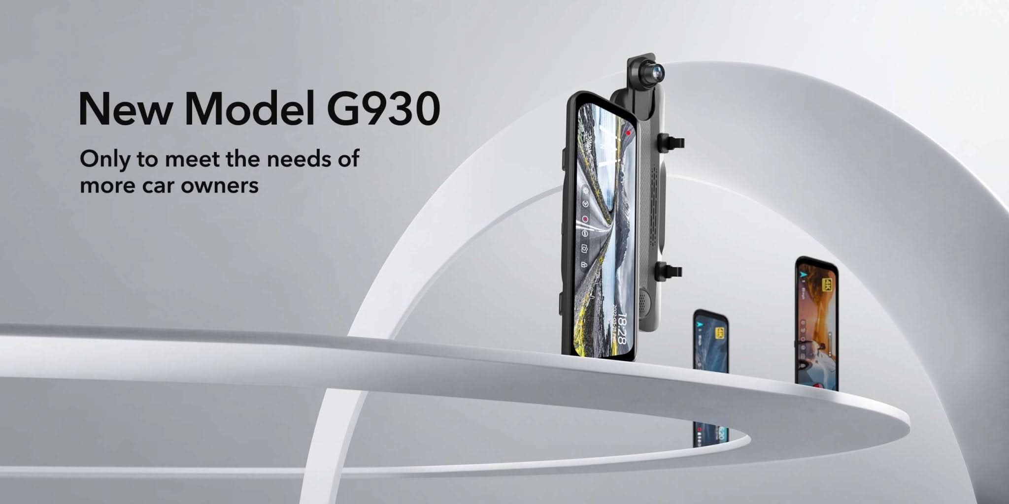 WOLFBOX G930 Rear View Mirror Camera-Refurbished camera WOLFBOX