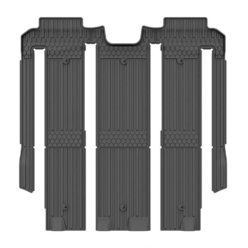 3W Toyota Sienna 7 Seat 2021-2023 Custom Floor Mats / Trunk Mat TPE Material & All-Weather Protection Vehicles & Parts 3Wliners 2021-2023 7 Seat without Spare Tire 2nd&3rd Row Mats