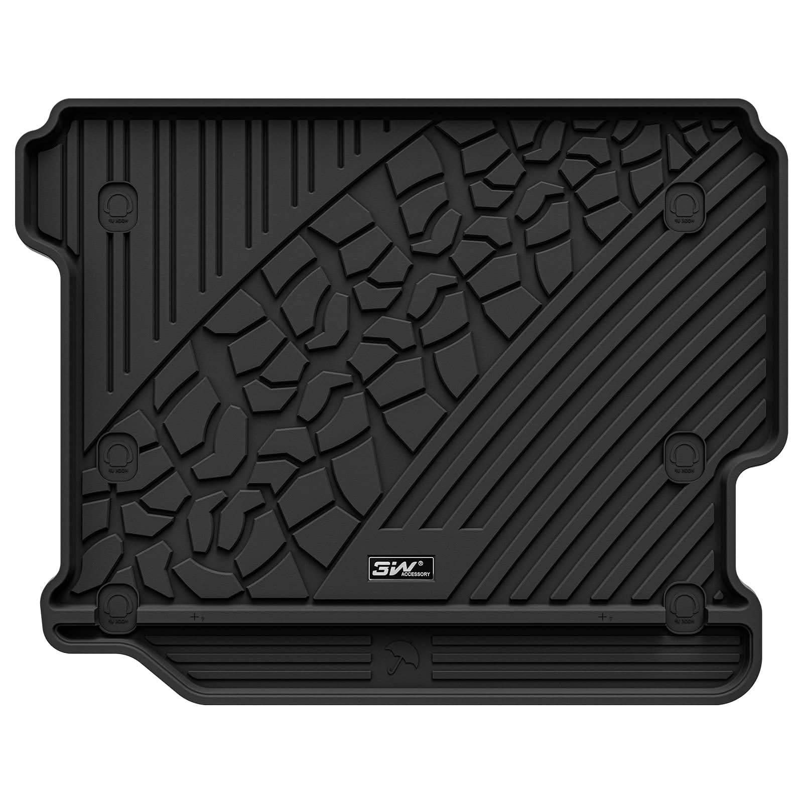 3W Jeep Wrangler JL (Non JK or 4XE) 2018-2023 Custom Floor Mats / Trunk Mat TPE Material & All-Weather Protection Vehicles & Parts 3w