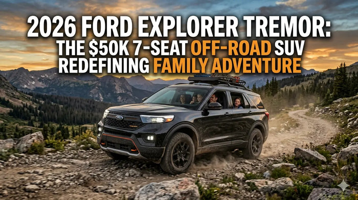 2026 Ford Explorer Tremor The $50K 7-Seat Off-Road SUV Redefining Family Adventure