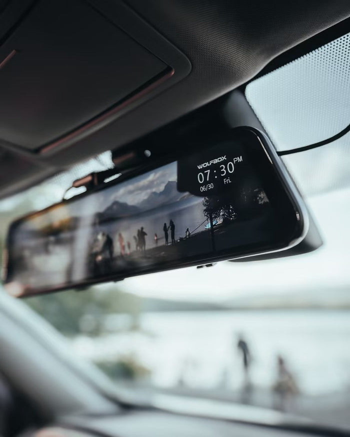 wolfbox smart mirror dash cam