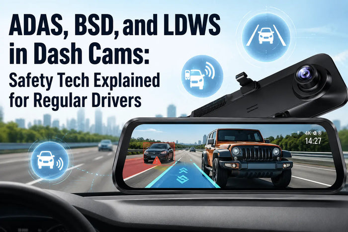ADAS, BSD, and LDWS in Dash Cams: Safety Tech Explained for Regular Drivers