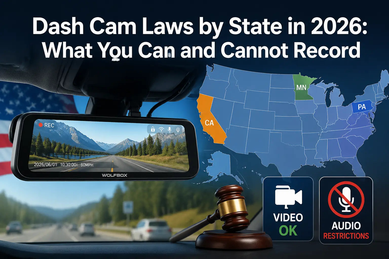 Dash Cam Laws by State in 2026