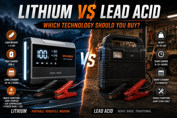 Lithium vs Lead Acid Jump Starter