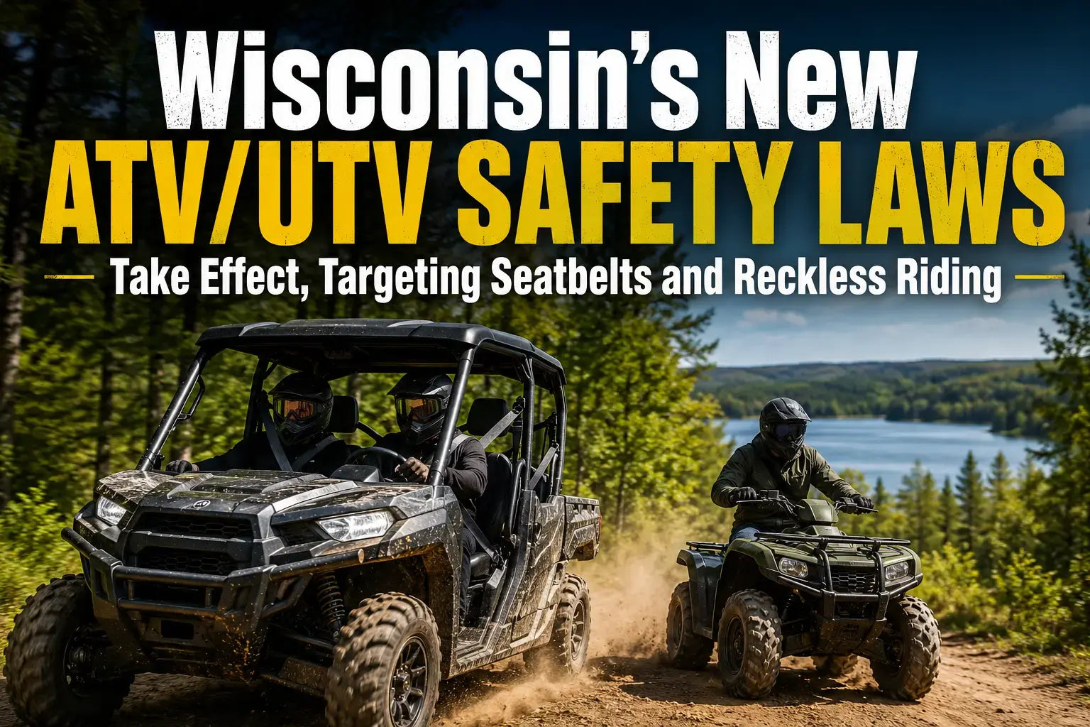 Wisconsin's New ATV/UTV Safety Laws Take Effect, Targeting Seatbelts and Reckless Riding