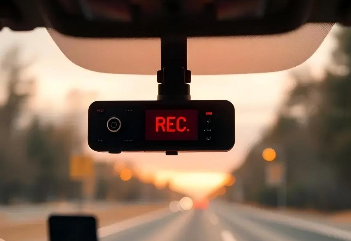 A Dash Cam that is Recording