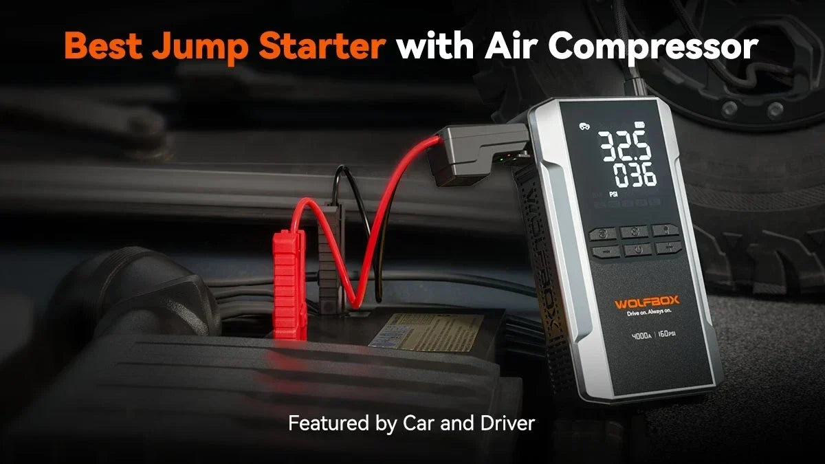 Best Jump Starter with Air Compressor: 'Car and Driver' Picks WOLFBOX MegaVolt 24Air