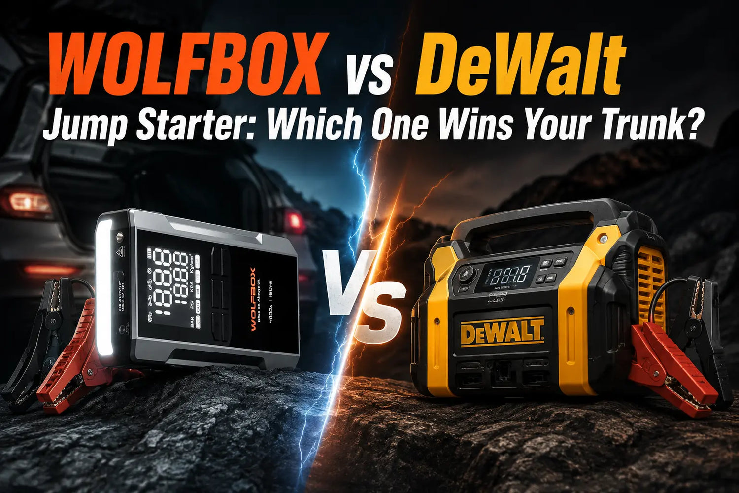 WOLFBOX vs DeWalt Jump Starter: Which One Wins Your Trunk?