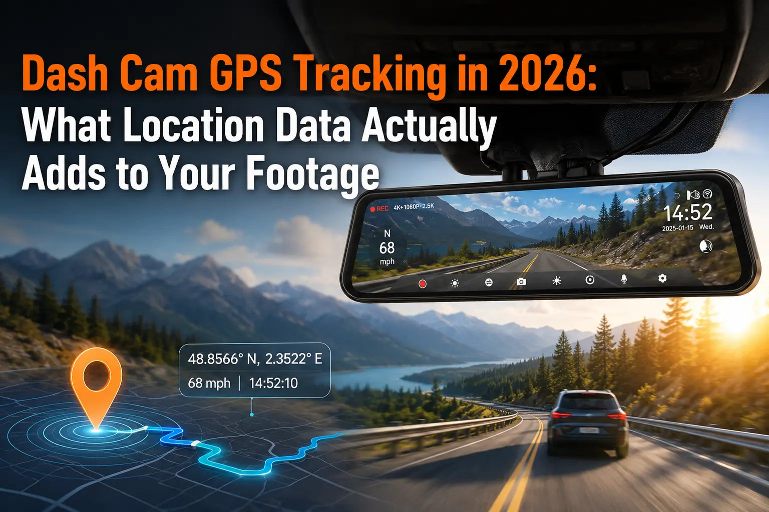 Dash Cam GPS Tracking in 2026: What Location Data Actually Adds to Your Footage
