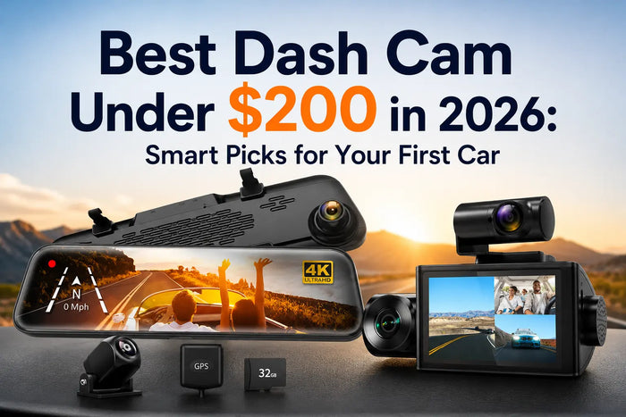Best Dash Cam Under $200 in 2026: Smart Picks for Your First Car