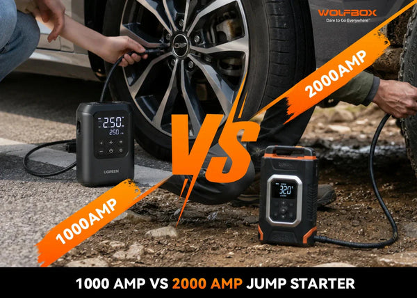1000 Amp vs 2000 Amp Jump Starter: Which One Is Right for Your Car