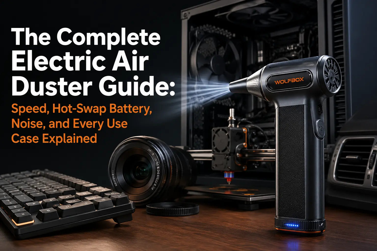 The Complete Electric Air Duster Guide: PSI, Hot-Swap Battery, Noise, and Every Use Case Explained