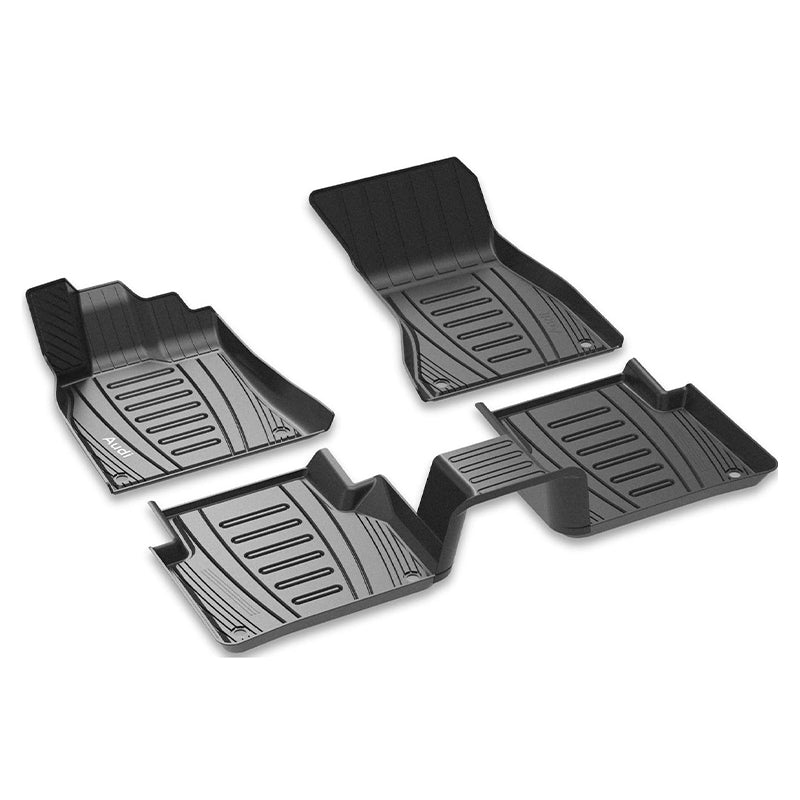 3W Audi Q7 2017-2024 Custom Floor Mats TPE Material & All-Weather Protection Vehicles & Parts 3W   