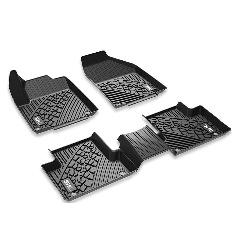 3W Floor Mats Jeep Grand Cherokee 2016-2021 / Grand Cherokee WK 2022-2023 (Non L) Custom Cargo Liner TPE Material & All-Weather Protection Vehicles & Parts 3W 2016-2021 Grand Cherokee 2016-2021 1st&2nd Row Mats