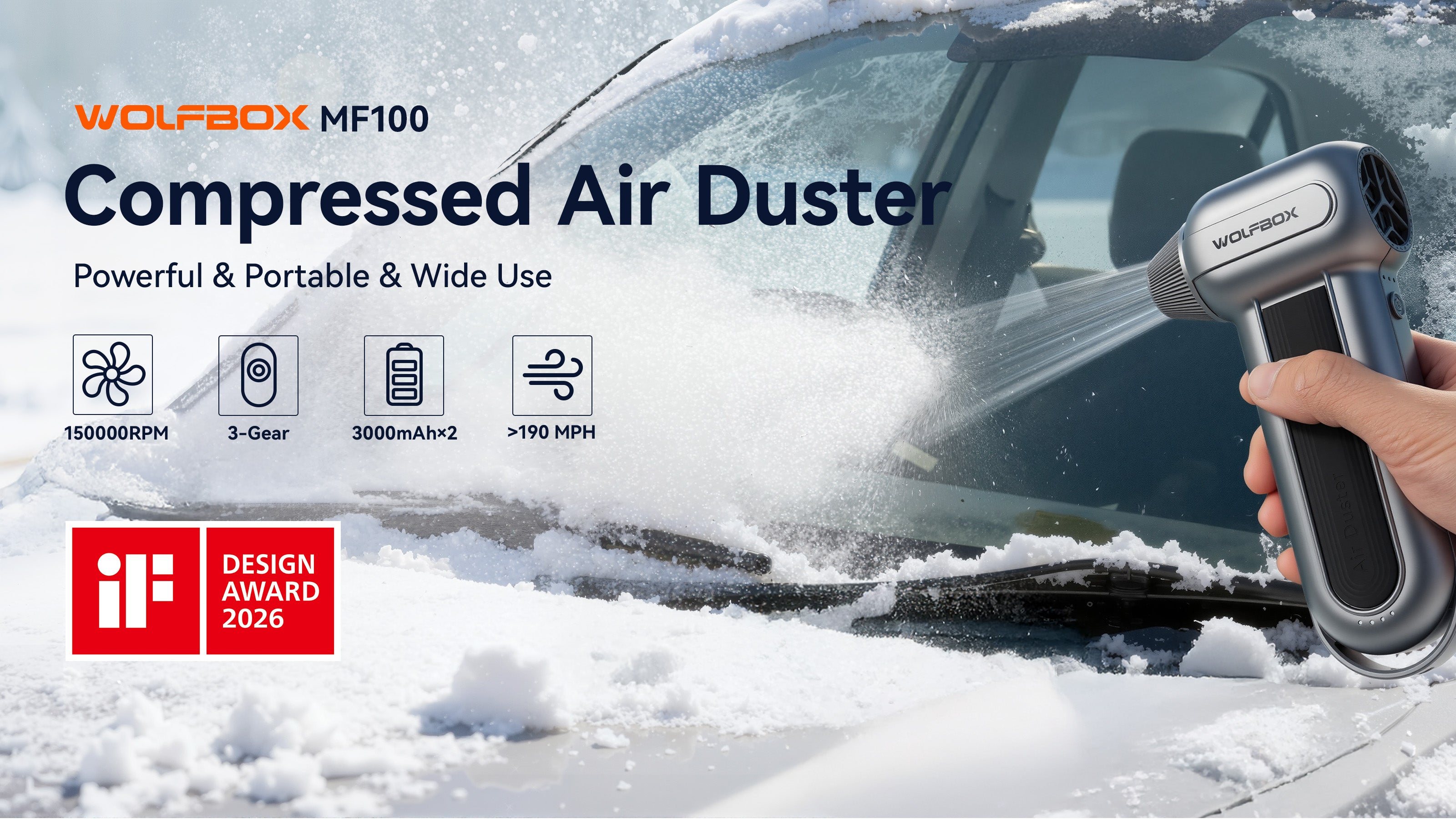 Compressed Air Duster | Electric Air Duster | Wolfbox