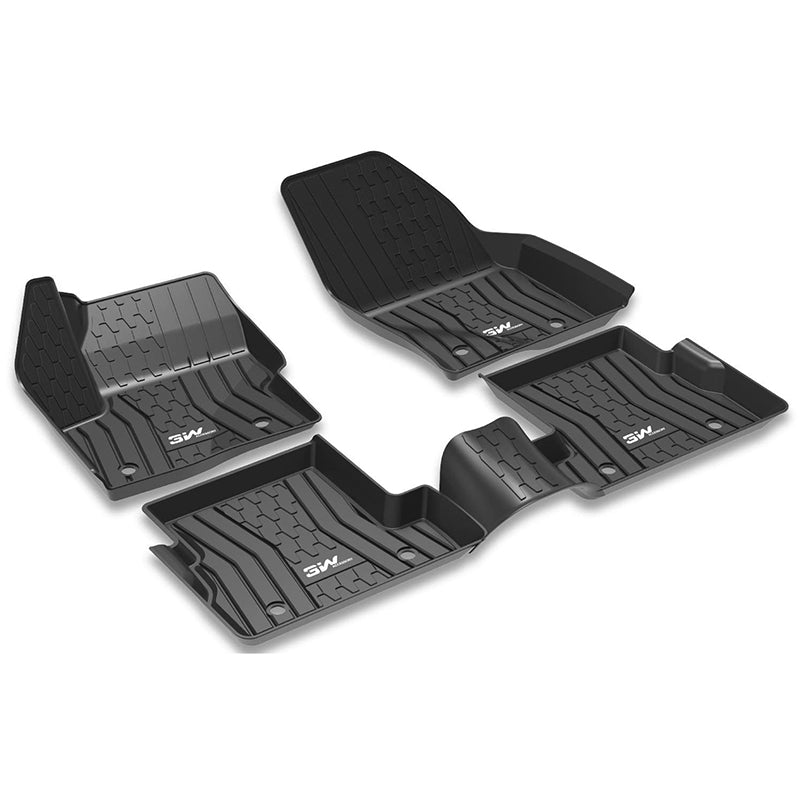 3W Lincoln MKC 2015-2022 Custom Floor Mats TPE Material & All-Weather Protection Vehicles & Parts 3w 2015-2022 MKC 2015-2022 1st&2nd Row Mats