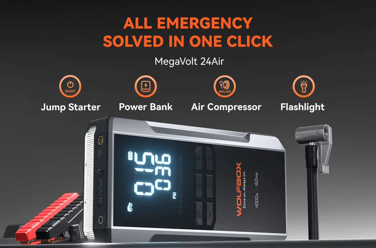 4 in 1 jump starter with air compressor