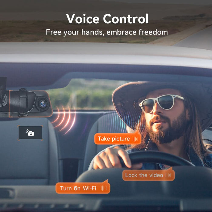 WOLFBOX G850 Rearview Mirror Backup Camera Dash Cam