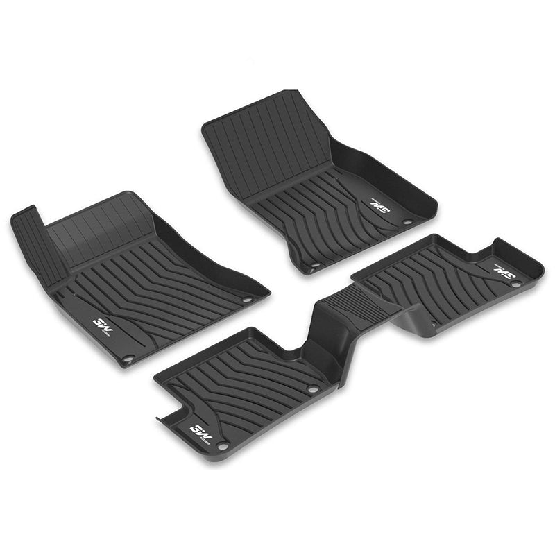 3W Mercedes-Benz CLA 2014-2019 Custom Floor Mats TPE Material & All-Weather Protection Vehicles & Parts 3w 2014-2019 CLA 2014-2019 1st&2nd Row Mats