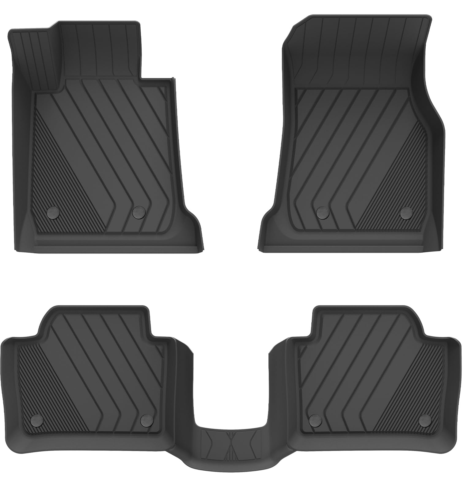 3W BMW 3 Series 2013-2018 (NOT for GT & X-Drive) Custom Floor Mats TPE Material & All-Weather Protection Vehicles & Parts 3W 2013-2018 3 Series  2013-2018 1st&2nd Row Mats