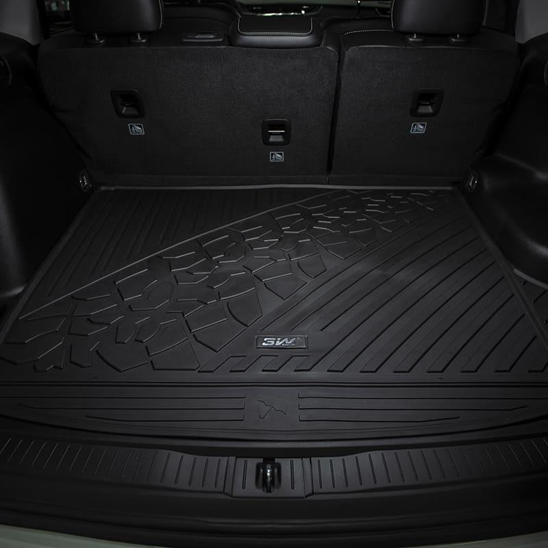 3W Floor Mats Jeep Grand Cherokee 2016-2021 / Grand Cherokee WK 2022-2023 (Non L) Custom Cargo Liner TPE Material & All-Weather Protection Vehicles & Parts 3W   