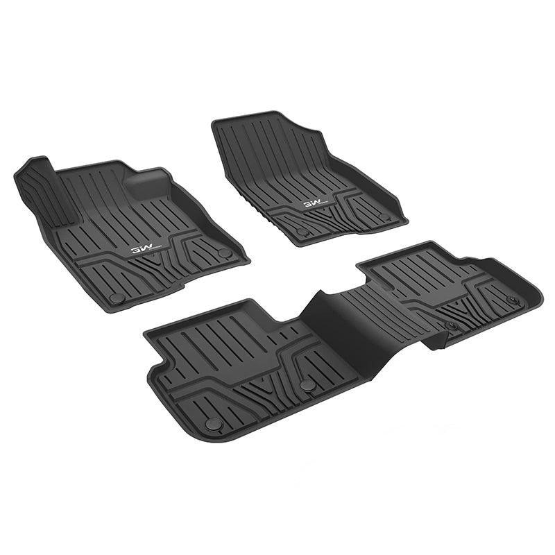 3W Honda Civic 2022-2024 (Non Hatchback) Custom Floor Mats Cargo Liner TPE Material & All-Weather Protection Vehicles & Parts 3W 2022-2024 Civic 2022-2024 1st&2nd Row Mats