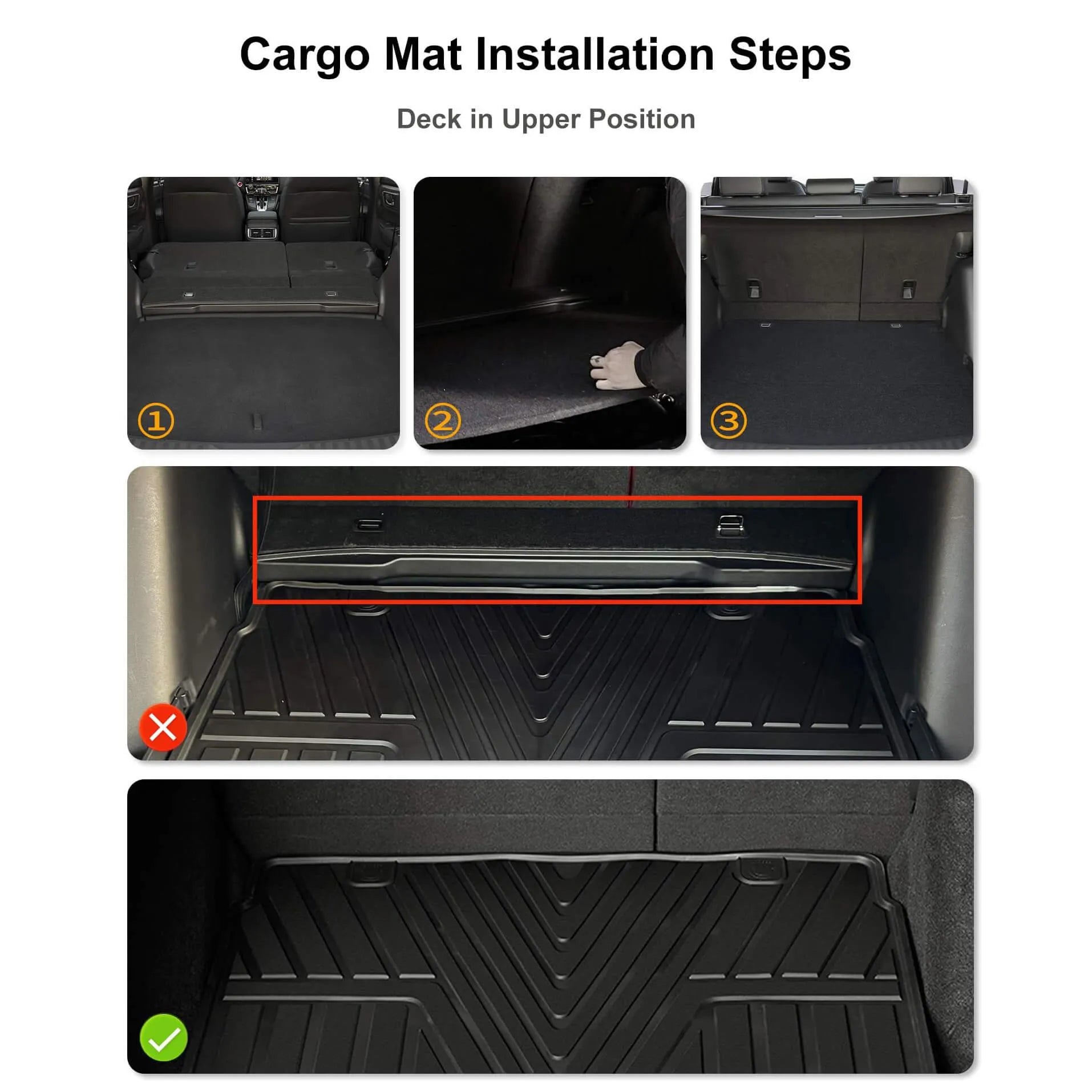 3W Honda CR-V 2017-2022 Floor Mats (Include Hybrid) / Trunk Mat (Non Hybrid) CRV Custom Mat TPE Material & All-Weather Protection Vehicles & Parts 3W   