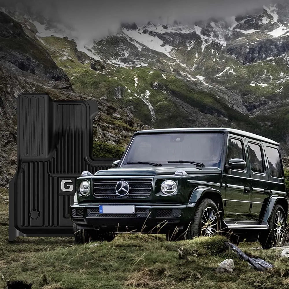 3W Mercedes-Benz G-Class 2019-2025 Custom Floor Mats / Trunk Mat TPE Material & All-Weather Protection Vehicles & Parts 3w   