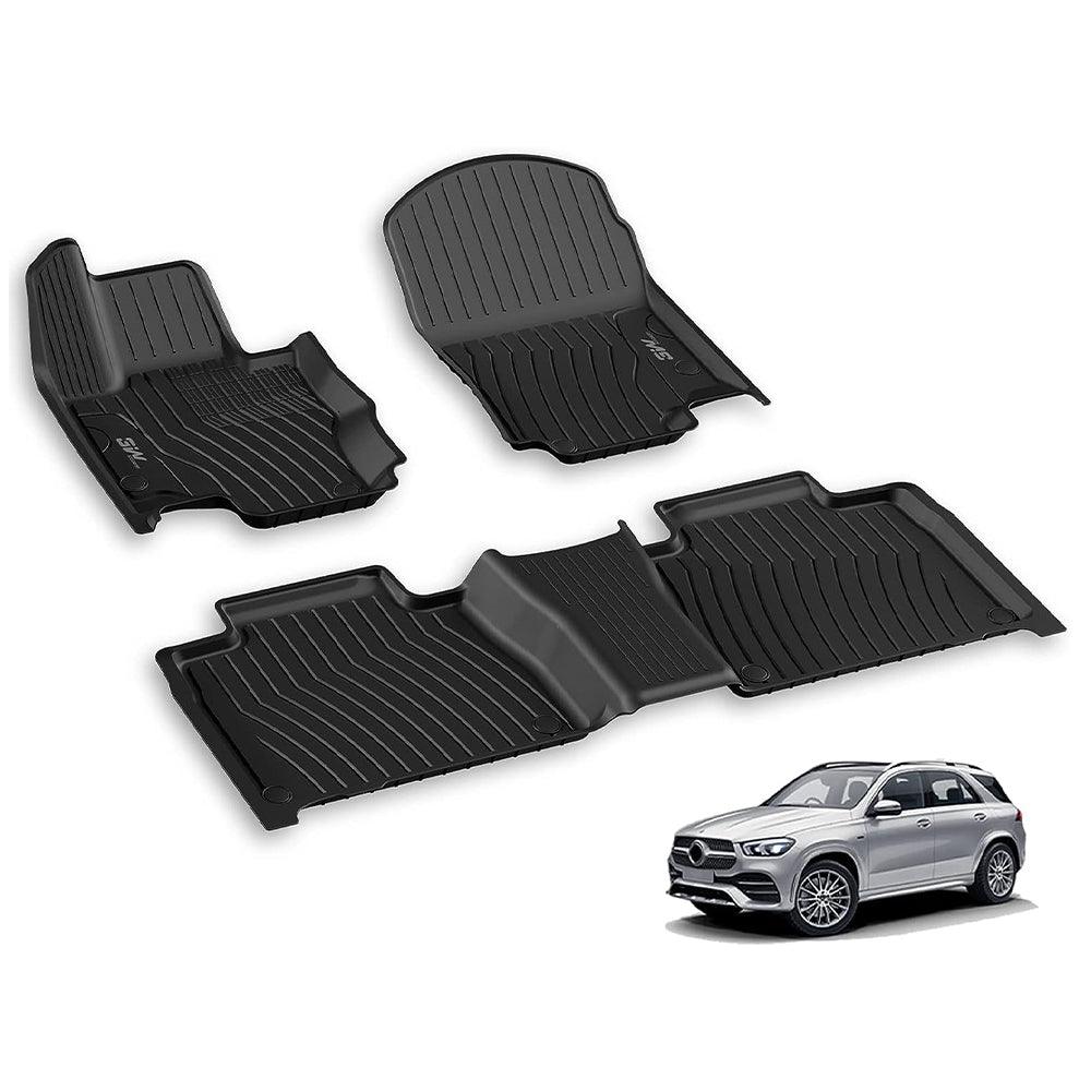 3W Mercedes-Benz GLE 2020-2024 Custom Floor Mats / Trunk Mat TPE Material & All-Weather Protection Vehicles & Parts 3w 2020-2024 GLE 2020-2024 1st&2nd Row Mats