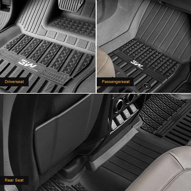 3W Land Rover Defender 110 2020-2025 Custom Floor Mats / Trunk Mat TPE Material & All-Weather Protection (Full 4 Doors 5 Seat only) Vehicles & Parts 3w   