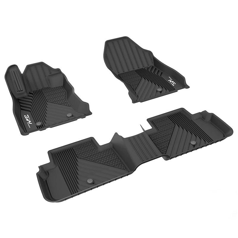 3W Subaru Forester 2019-2024 Custom Floor Mats TPE Material & All-Weather Protection Vehicles & Parts 3w 2019-2024 Forester 2019-2024 1st&2nd Row Mats