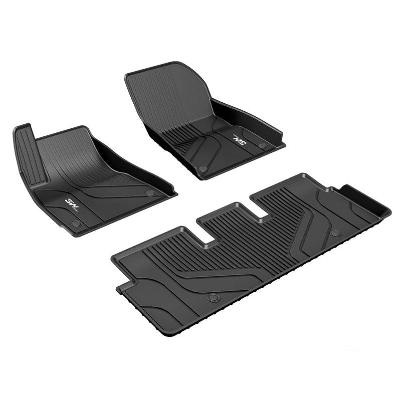 3W Tesla Model 3 2021-2023 Custom Floor Mats / Trunk Mats TPE Material & All-Weather Protection Vehicles & Parts 3W   